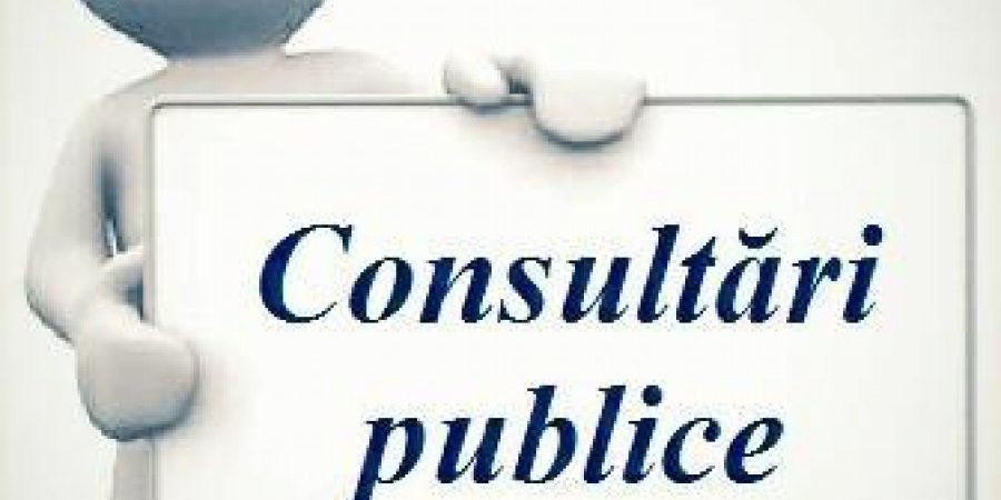 Anunt! Privind dispoziţia de iniţiere a elaborării proiectului deciziei – Consultări Publice